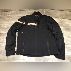 Can-Am Cooper BRP Motorcycle Biker Riding Black Men’s Waterproof Jacket Size XL